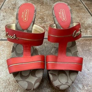 Coach women’s platform sandals